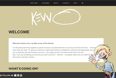 Vorschau der Kevvo.com Website 